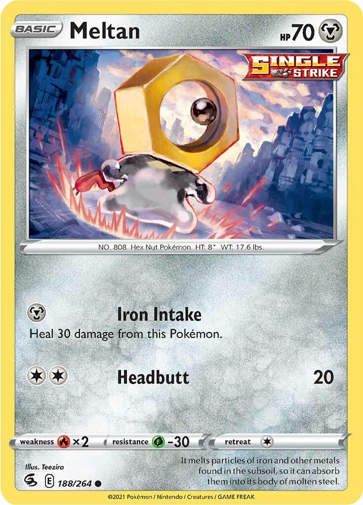 Meltan (188/264) [Sword & Shield: Fusion Strike] | Fandemonia Ltd