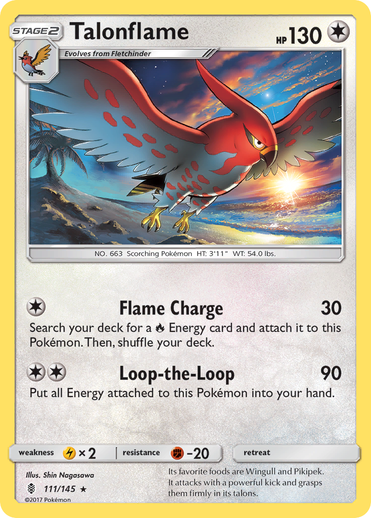 Talonflame (111/145) [Sun & Moon: Guardians Rising] | Fandemonia Ltd