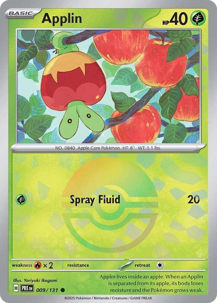 Applin (009/131) (Poke Ball Pattern) [Scarlet & Violet: Prismatic Evolutions] | Fandemonia Ltd