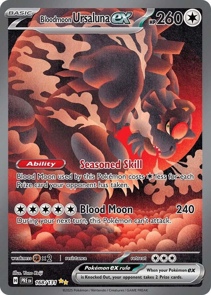 Bloodmoon Ursaluna ex (168/131) [Scarlet & Violet: Prismatic Evolutions] | Fandemonia Ltd