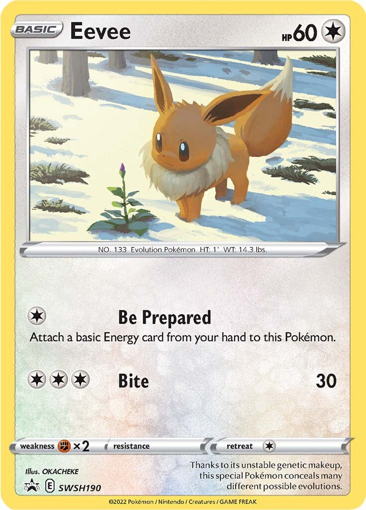 Eevee (SWSH190) [Sword & Shield: Black Star Promos] | Fandemonia Ltd