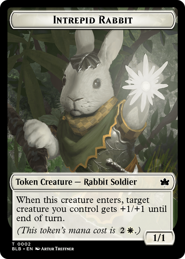 Intrepid Rabbit Token [Bloomburrow Tokens] | Fandemonia Ltd