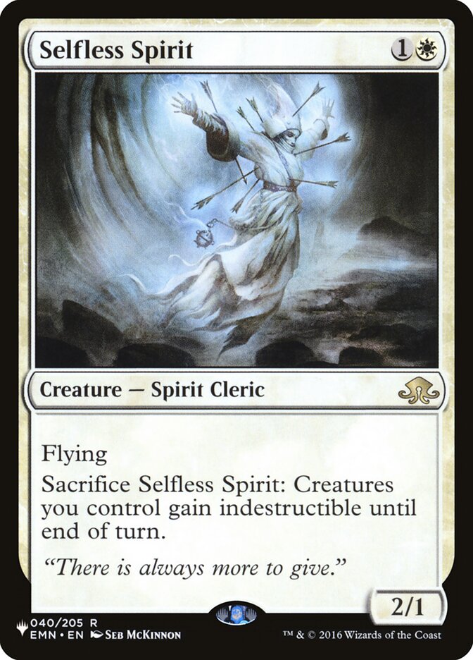 Selfless Spirit [The List] | Fandemonia Ltd