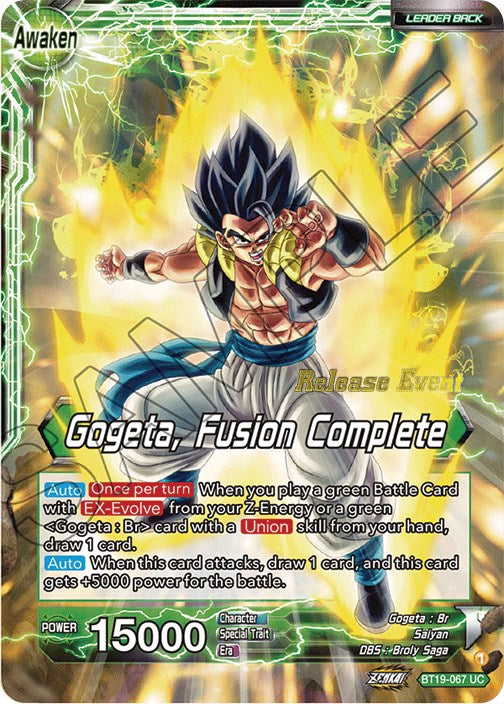 Veku // Gogeta, Fusion Complete (Fighter's Ambition Holiday Pack) (BT19-067) [Tournament Promotion Cards] | Fandemonia Ltd