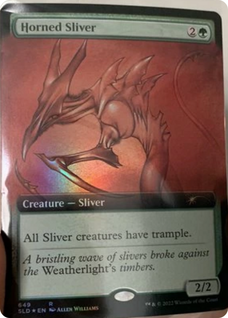 Horned Sliver (Extended Art) [Secret Lair Drop Promos] | Fandemonia Ltd