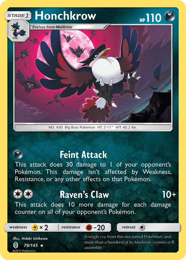 Honchkrow (79/145) [Sun & Moon: Guardians Rising] | Fandemonia Ltd