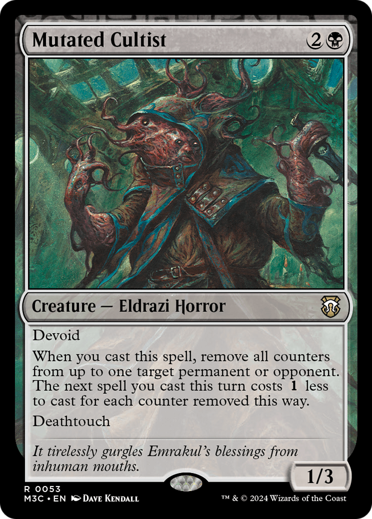 Mutated Cultist [Modern Horizons 3 Commander] | Fandemonia Ltd