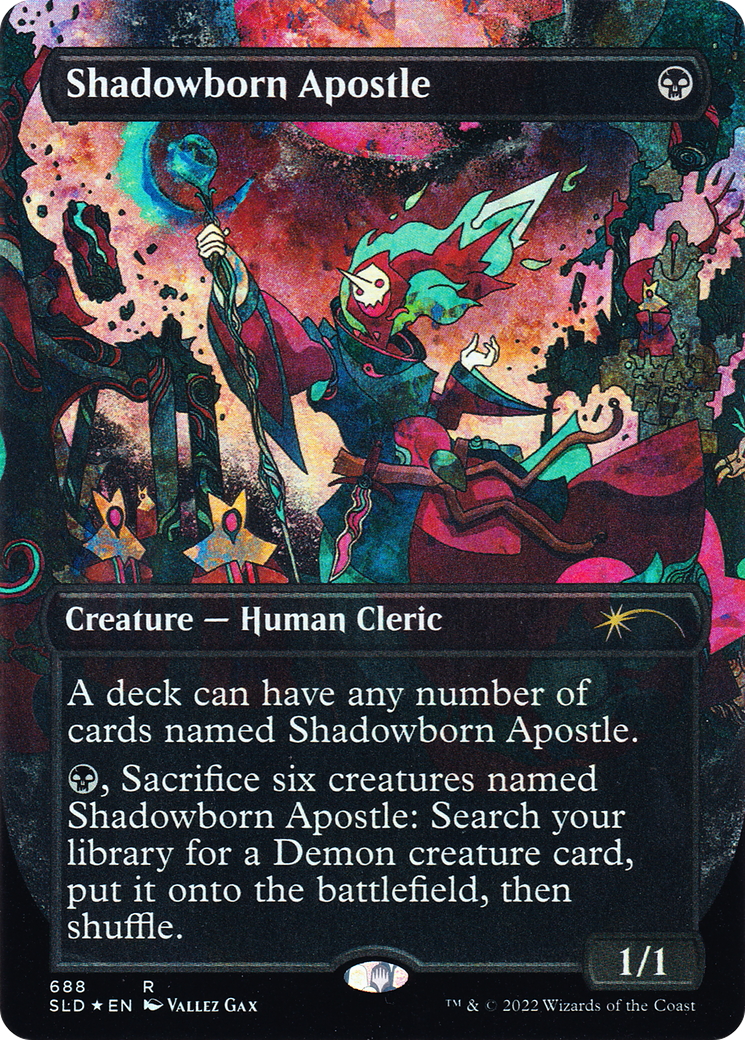 Shadowborn Apostle (688) (Borderless) [Secret Lair Drop Promos] | Fandemonia Ltd