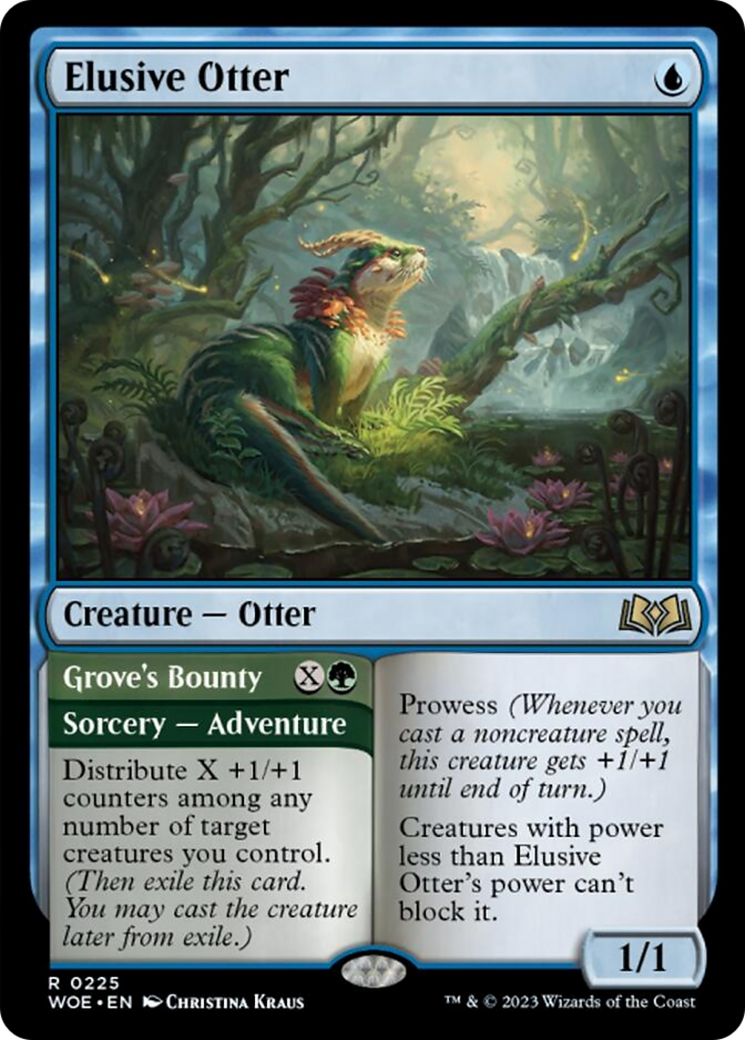 Elusive Otter // Grove's Bounty [Wilds of Eldraine] | Fandemonia Ltd