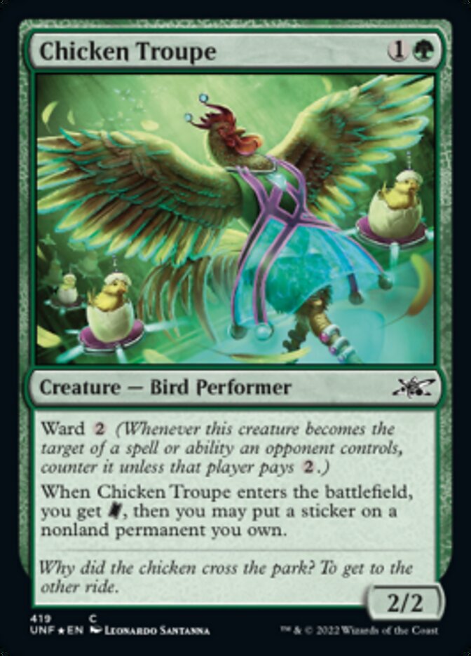 Chicken Troupe (Galaxy Foil) [Unfinity] | Fandemonia Ltd