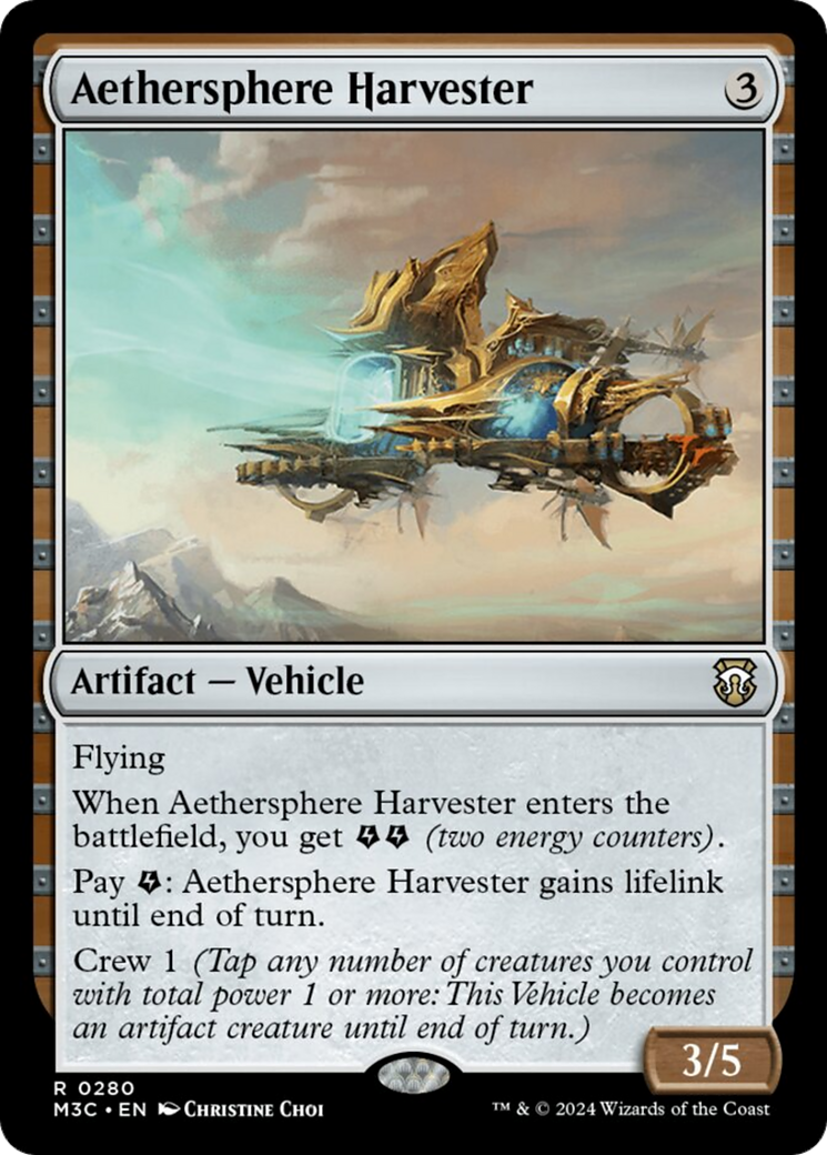 Aethersphere Harvester [Modern Horizons 3 Commander] | Fandemonia Ltd