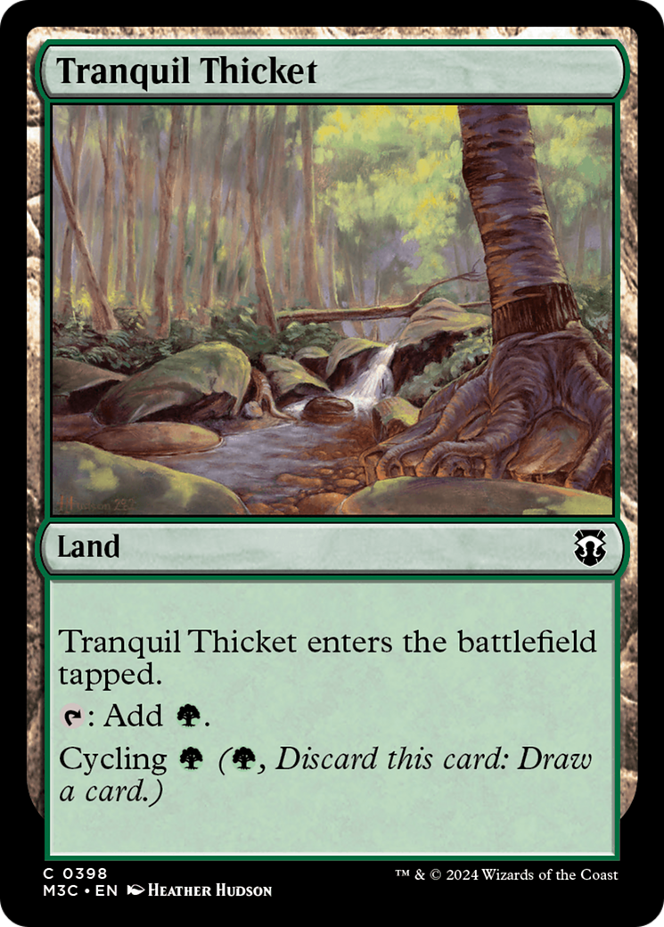 Tranquil Thicket (Ripple Foil) [Modern Horizons 3 Commander] | Fandemonia Ltd