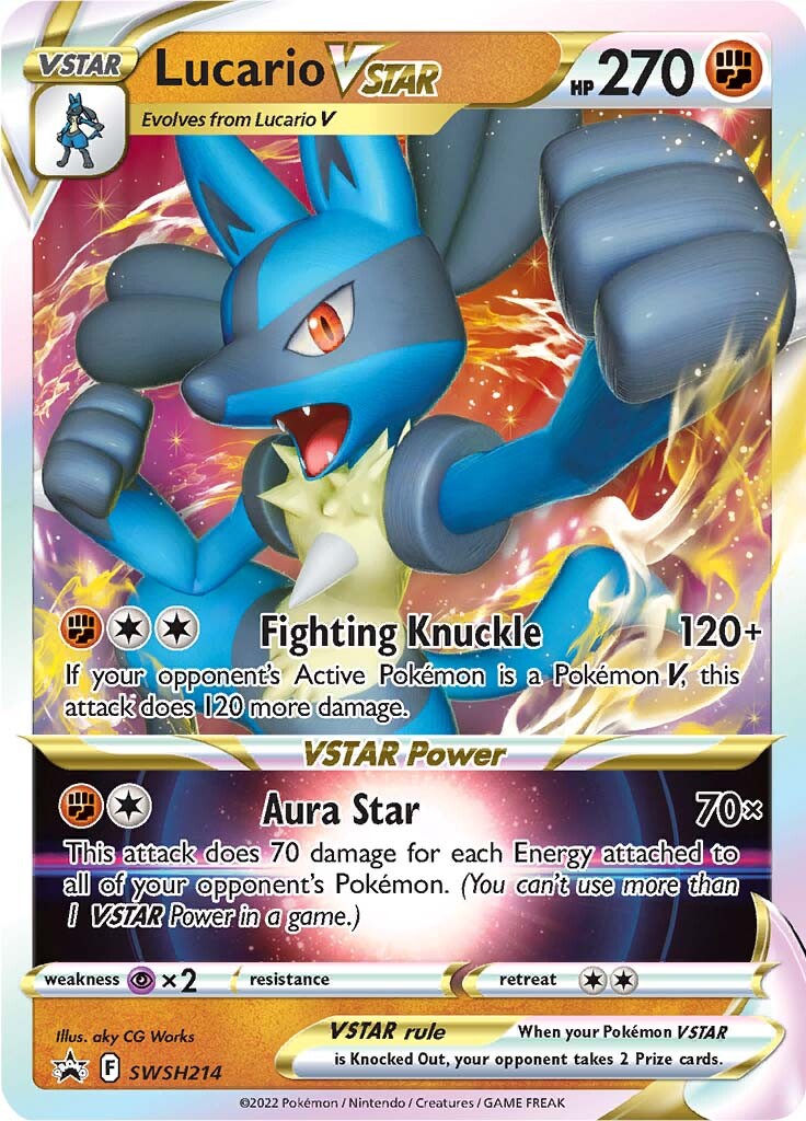 Lucario VSTAR (SWSH214) (Jumbo Card) [Sword & Shield: Black Star Promos] | Fandemonia Ltd