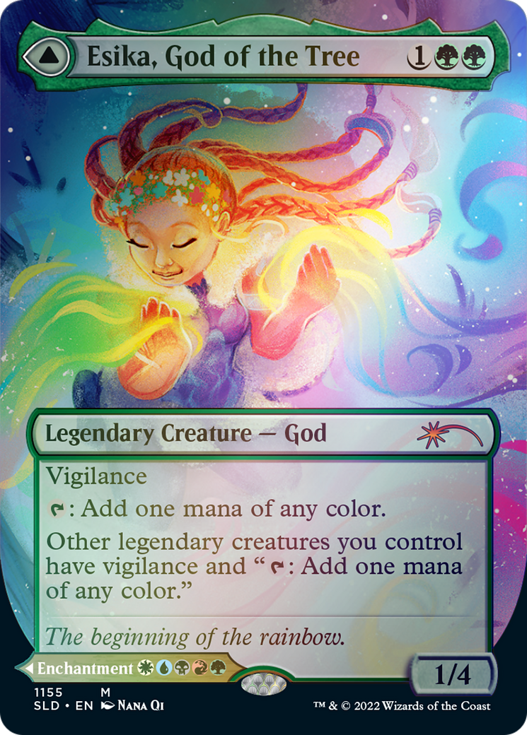 Esika, God of the Tree // The Prismatic Bridge (Borderless) [Secret Lair: From Cute to Brute] | Fandemonia Ltd