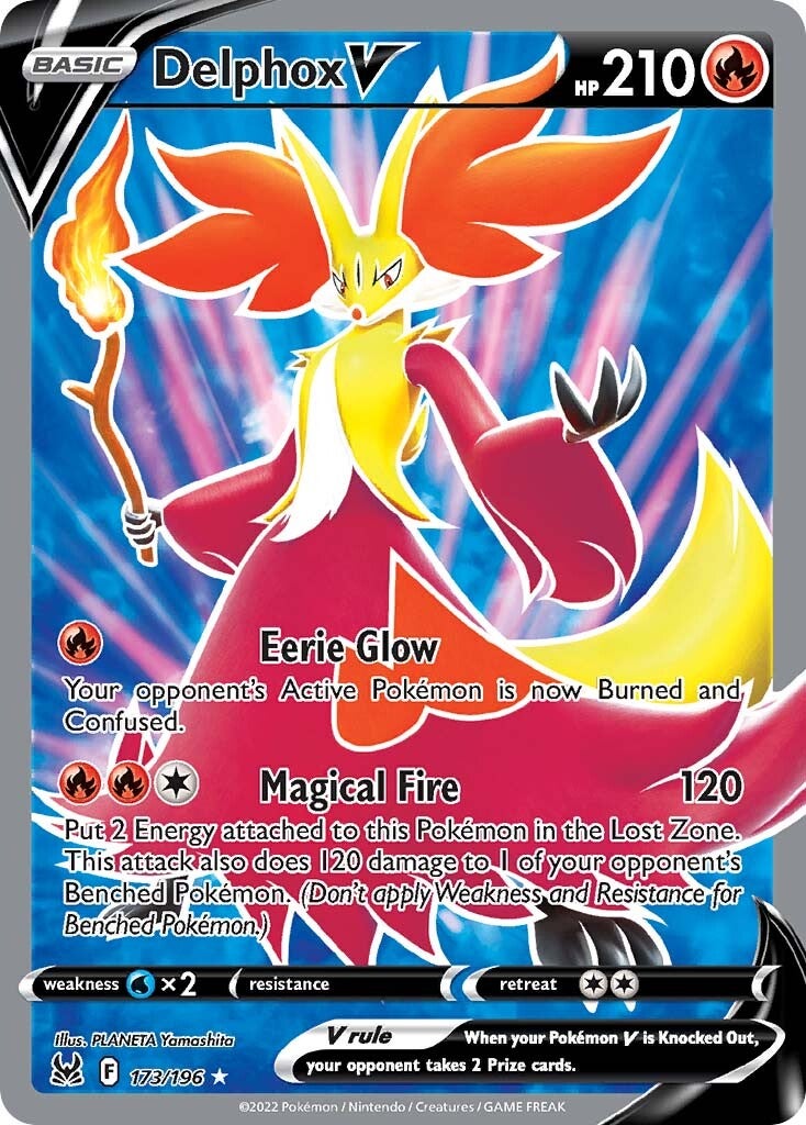 Delphox V (173/196) [Sword & Shield: Lost Origin] | Fandemonia Ltd