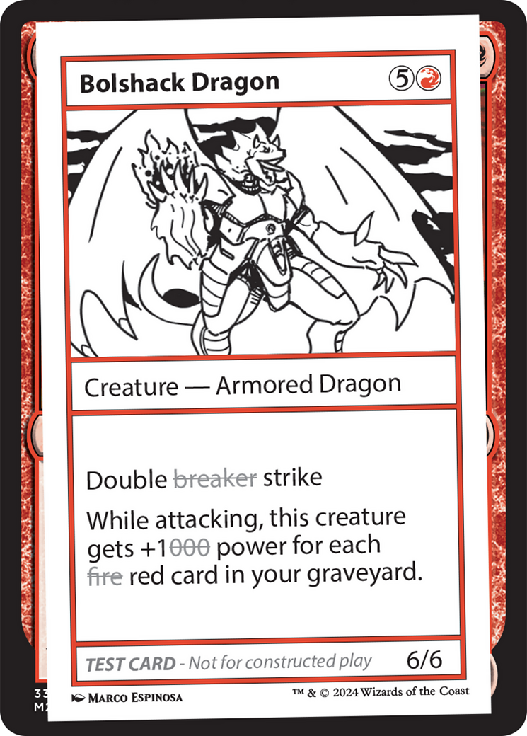 Bolshack Dragon [Mystery Booster 2 Playtest Cards] | Fandemonia Ltd