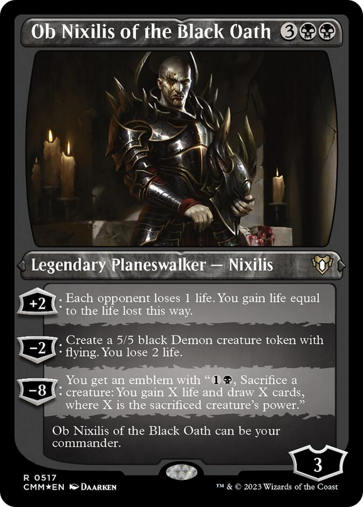 Ob Nixilis of the Black Oath (Foil Etched) [Commander Masters] | Fandemonia Ltd