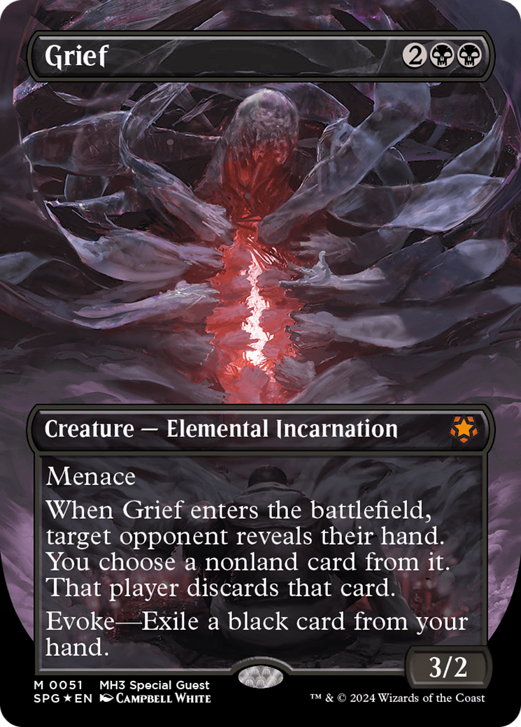 Grief (Borderless) (Textured Foil) [Modern Horizons 3 Special Guests] | Fandemonia Ltd