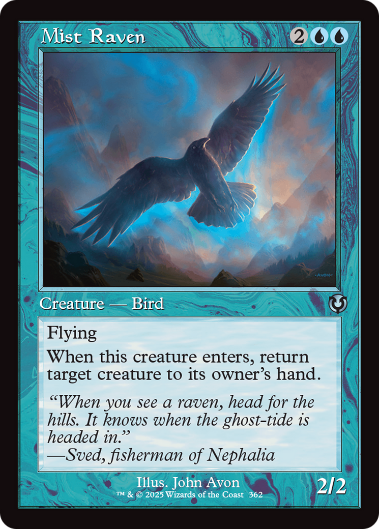 Mist Raven (Retro Frame) [Innistrad Remastered] | Fandemonia Ltd