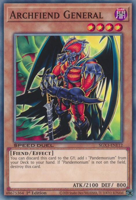 Archfiend General [SGX3-ENE12] Common | Fandemonia Ltd