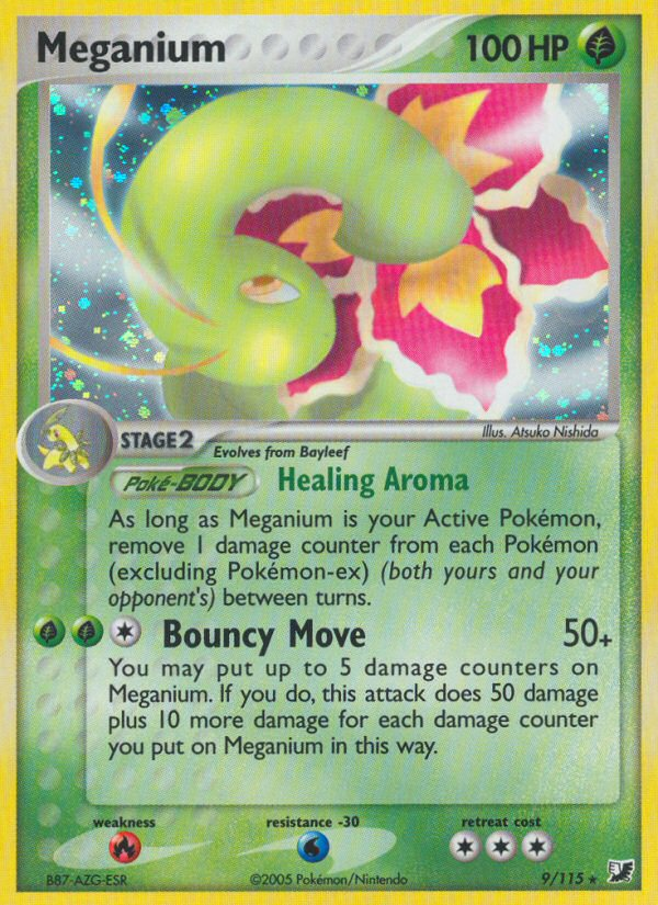 Meganium (9/115) [EX: Unseen Forces] | Fandemonia Ltd