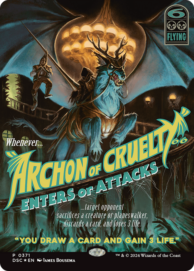 Archon of Cruelty (Showcase) [Duskmourn: House of Horror Commander] | Fandemonia Ltd