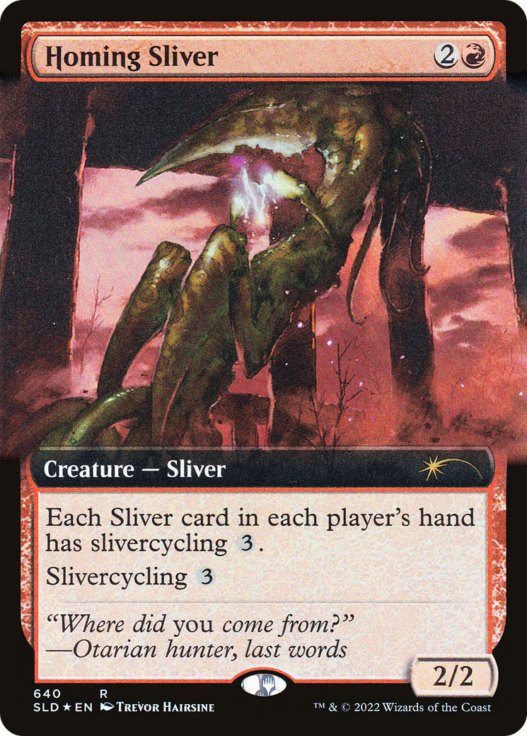 Homing Sliver (Extended Art) [Secret Lair Drop Promos] | Fandemonia Ltd