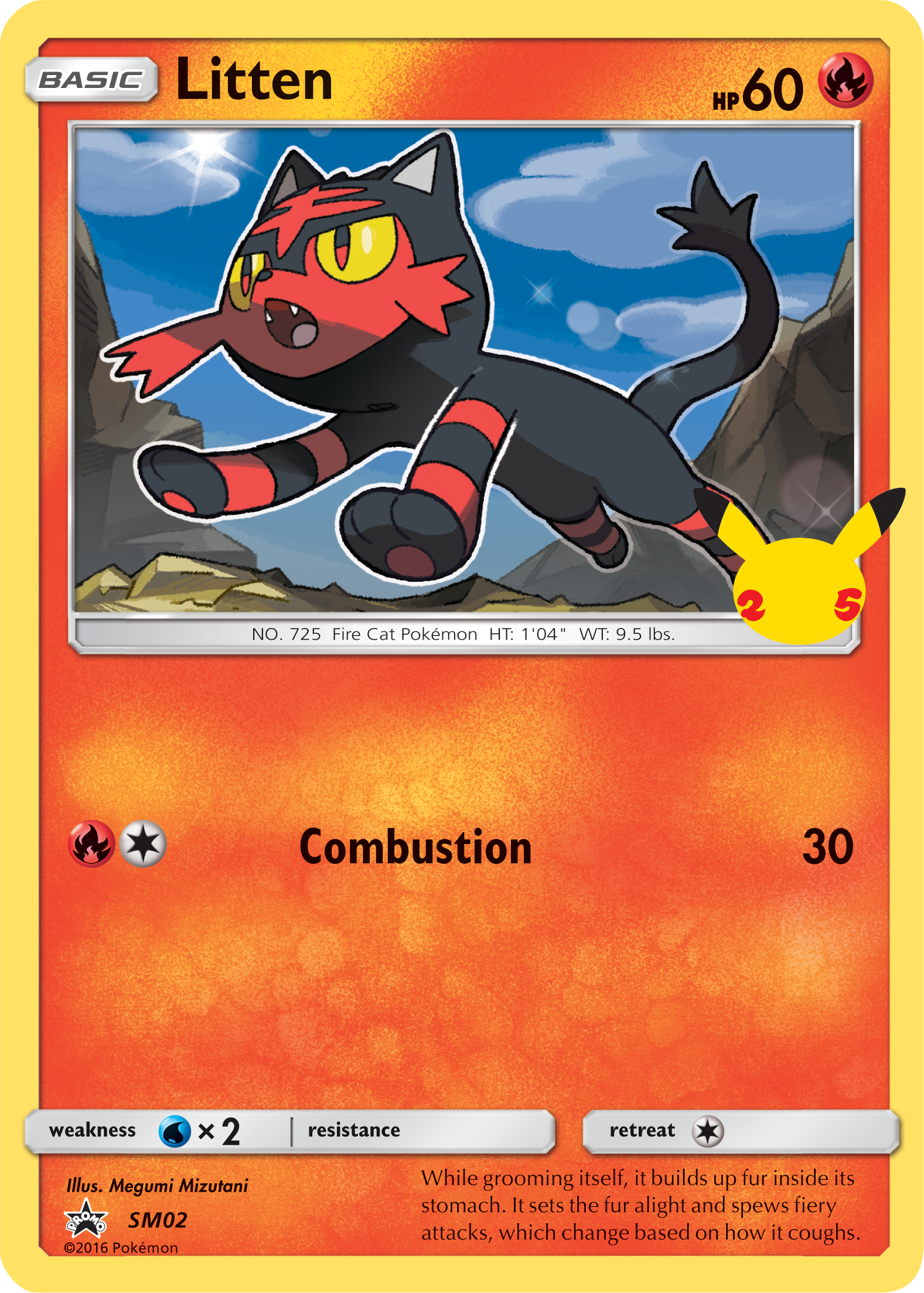 Litten (SM02) (Jumbo Card) [First Partner Pack] | Fandemonia Ltd