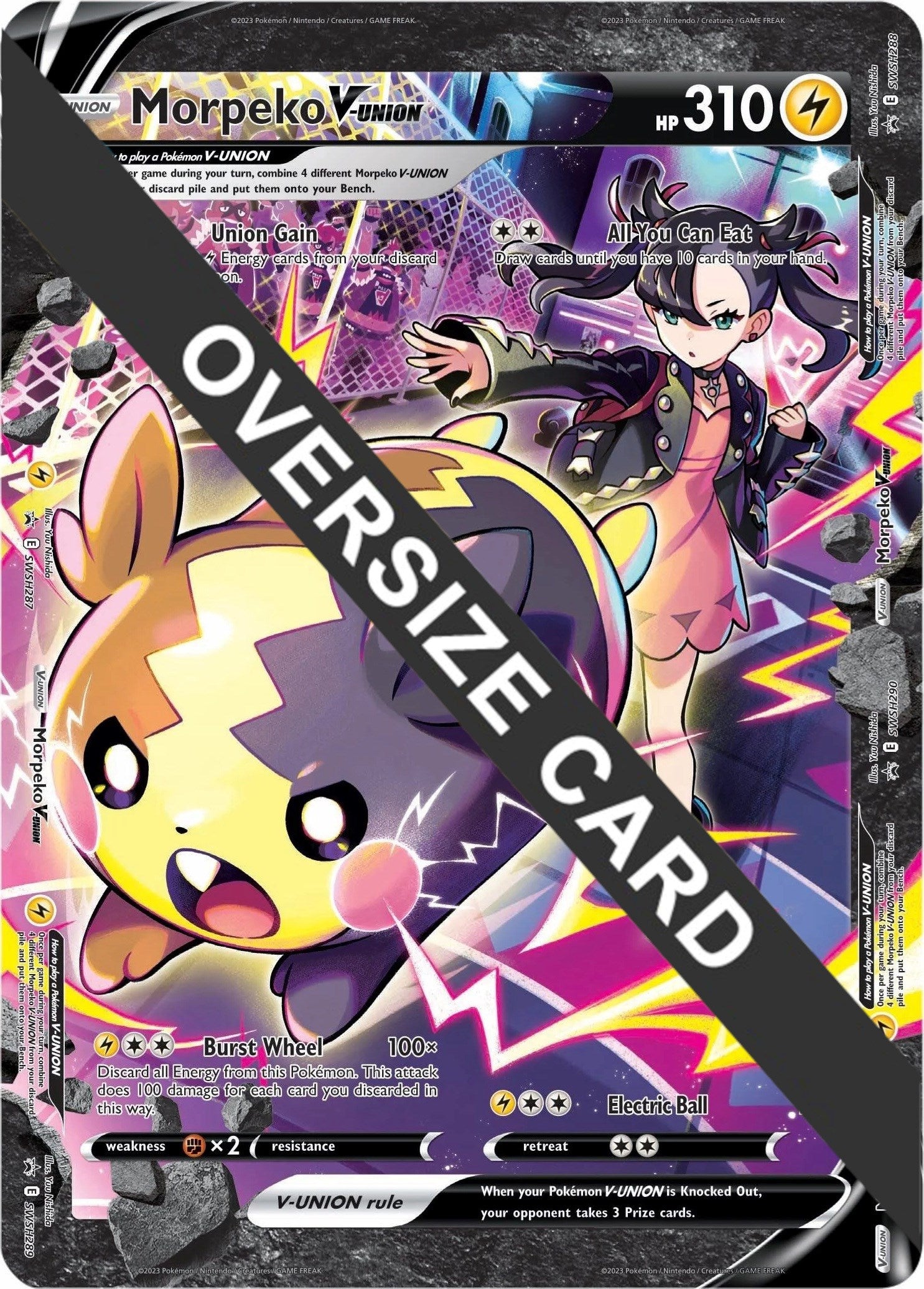 Morpeko V-UNION (SWSH287-290) (Jumbo Card) [Sword & Shield: Black Star Promos] | Fandemonia Ltd