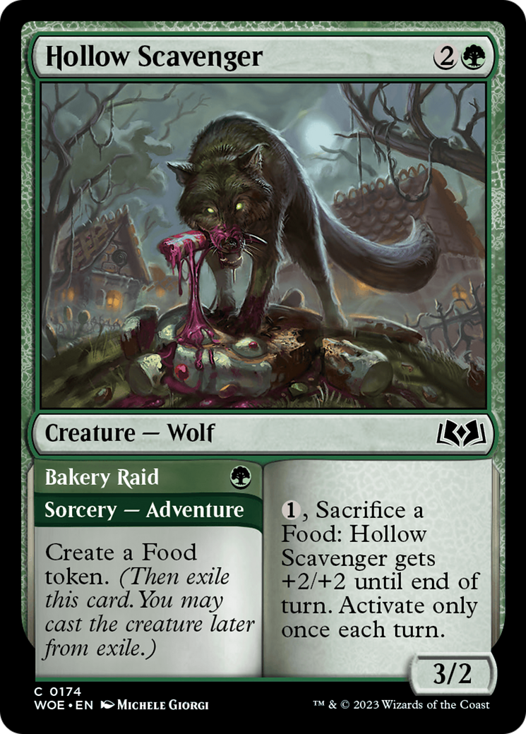 Hollow Scavenger // Bakery Raid [Wilds of Eldraine] | Fandemonia Ltd