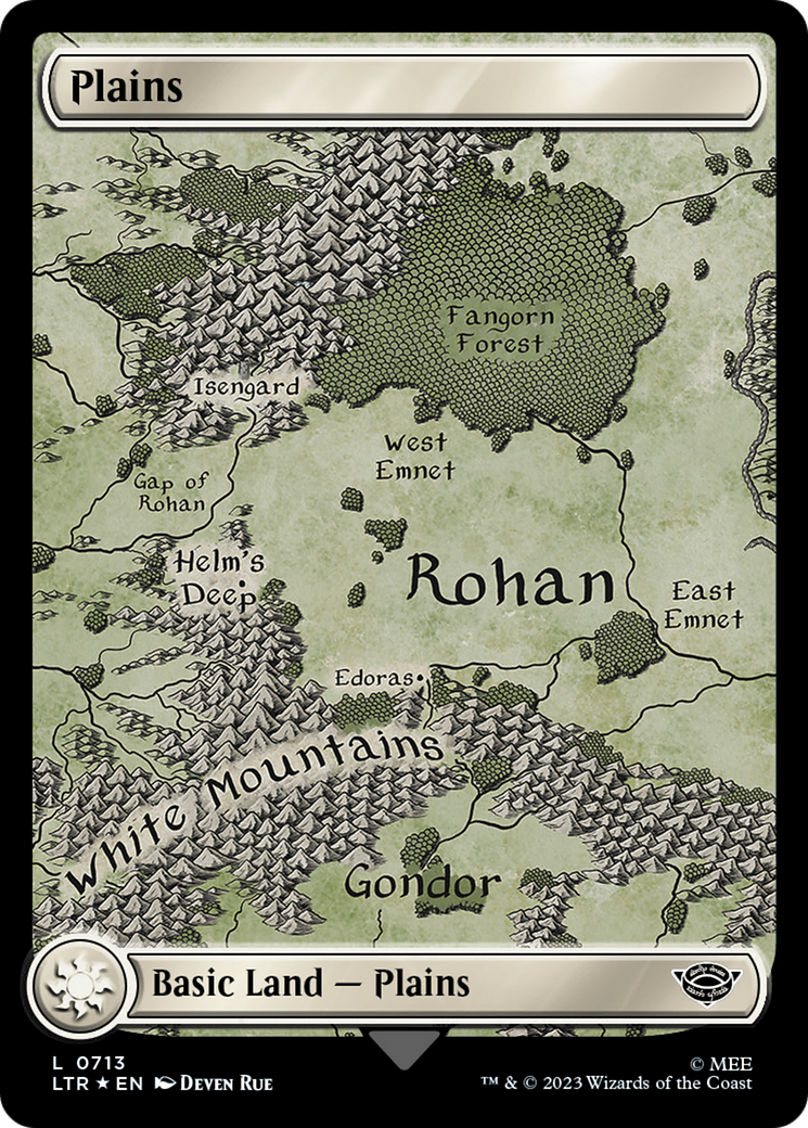 Plains (0713) (Surge Foil) [The Lord of the Rings: Tales of Middle-Earth] | Fandemonia Ltd