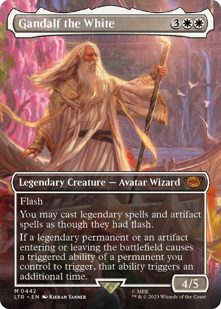 Gandalf the White (Borderless Alternate Art) [The Lord of the Rings: Tales of Middle-Earth] | Fandemonia Ltd