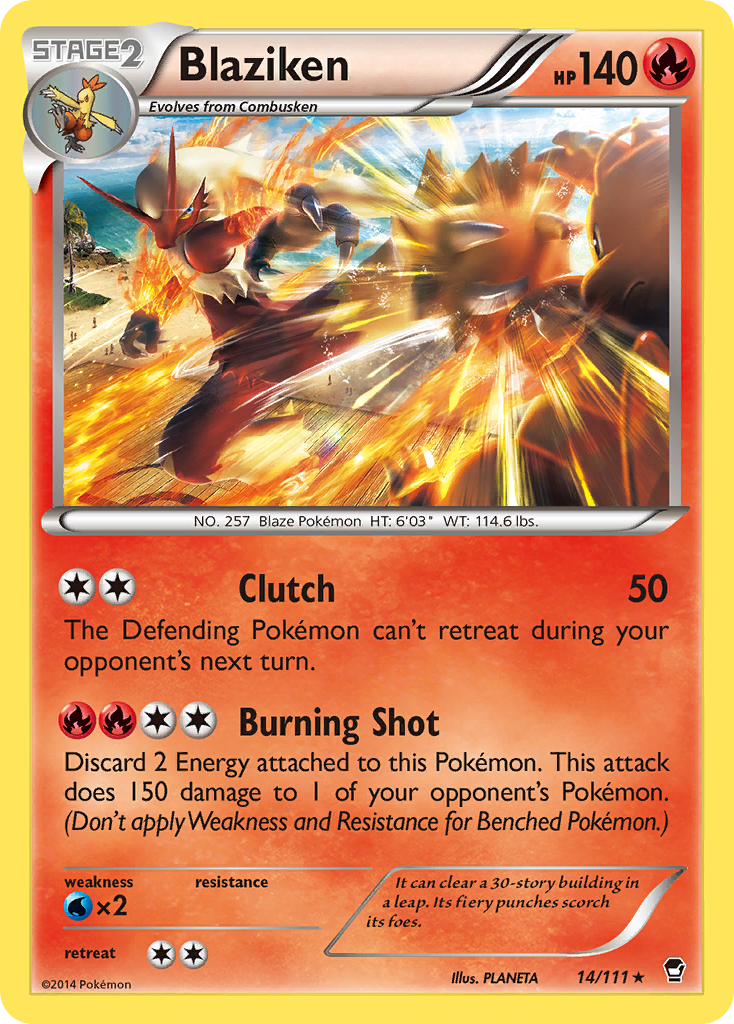 Blaziken (14/111) [XY: Furious Fists] | Fandemonia Ltd