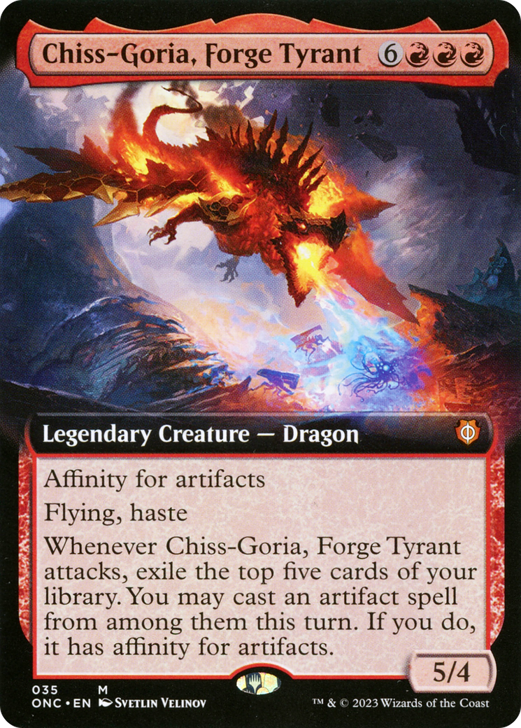 Chiss-Goria, Forge Tyrant (Extended Art) [Phyrexia: All Will Be One Commander] | Fandemonia Ltd