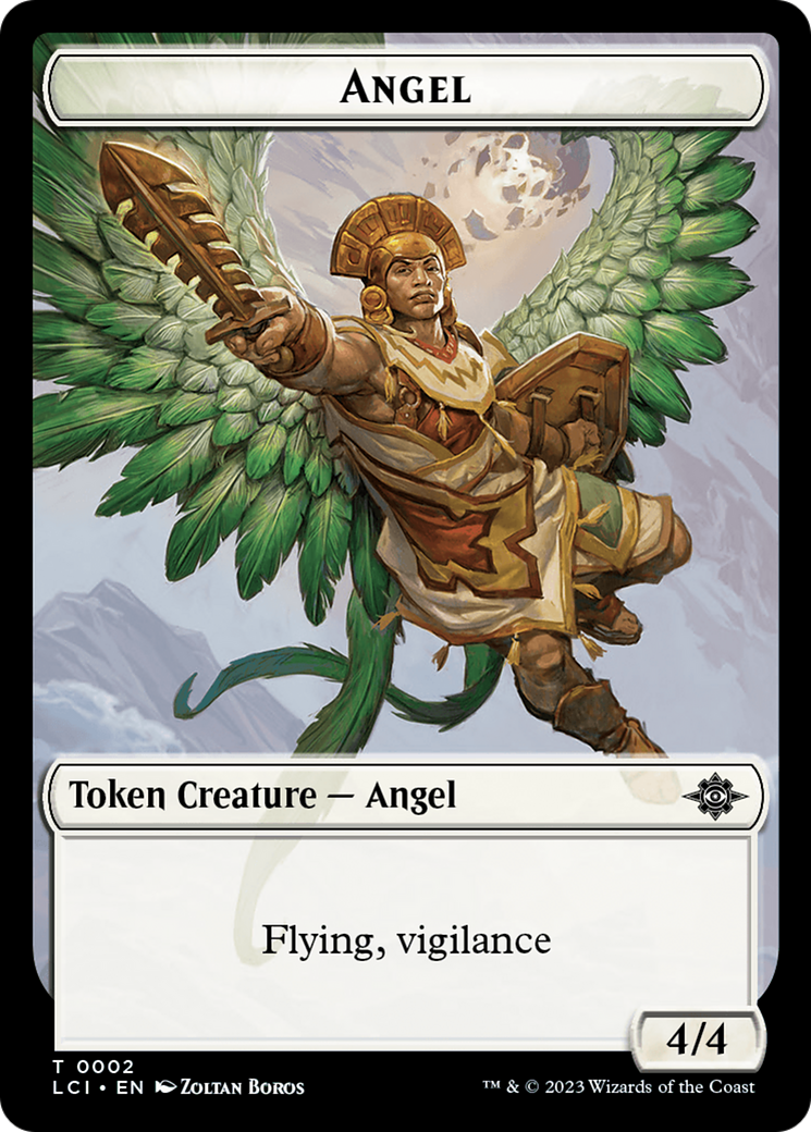 Gnome // Angel Double-Sided Token [The Lost Caverns of Ixalan Tokens] | Fandemonia Ltd