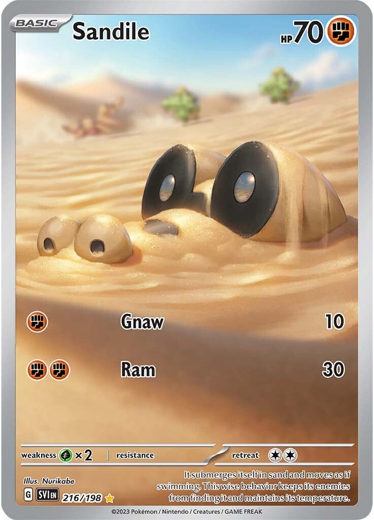 Sandile (216/198) [Scarlet & Violet: Base Set] | Fandemonia Ltd