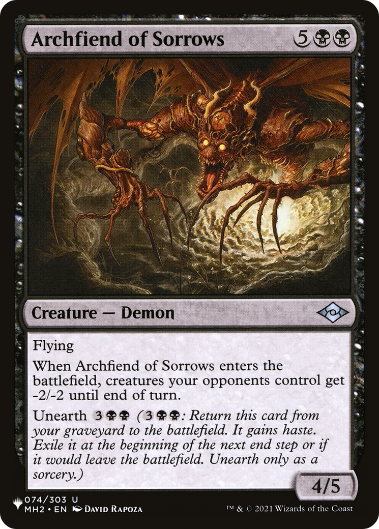 Archfiend of Sorrows [The List] | Fandemonia Ltd