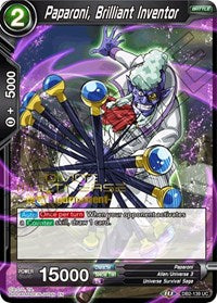 Paparoni, Brilliant Inventor (Divine Multiverse Draft Tournament) (DB2-139) [Tournament Promotion Cards] | Fandemonia Ltd