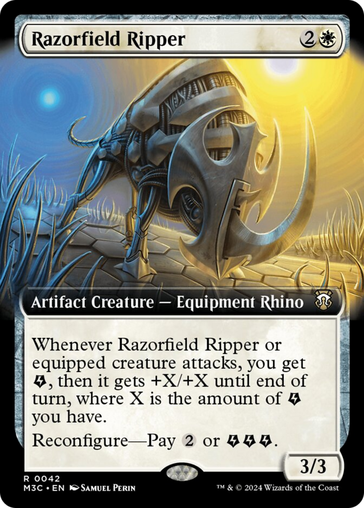 Razorfield Ripper (Extended Art) (Ripple Foil) [Modern Horizons 3 Commander] | Fandemonia Ltd