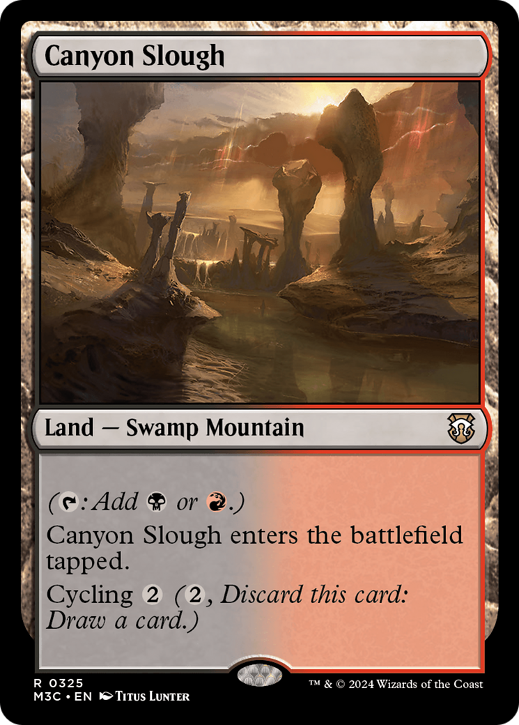 Canyon Slough (Ripple Foil) [Modern Horizons 3 Commander] | Fandemonia Ltd