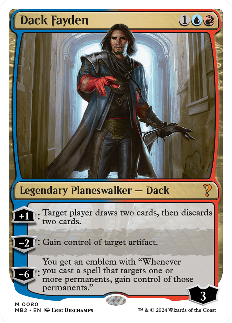 Dack Fayden (White Border) [Mystery Booster 2] | Fandemonia Ltd