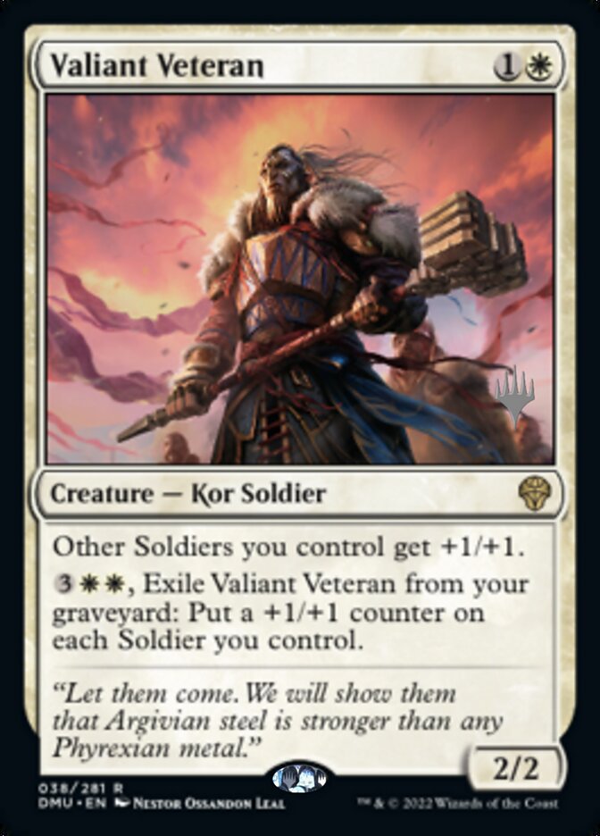 Valiant Veteran (Promo Pack) [Dominaria United Promos] | Fandemonia Ltd