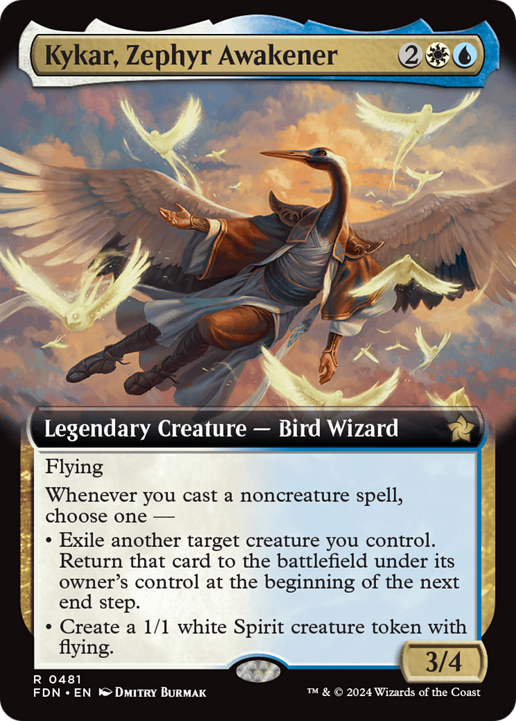 Kykar, Zephyr Awakener (Extended Art) [Foundations] | Fandemonia Ltd