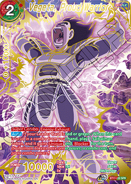 Vegeta, Proud Warrior (SPR) (BT17-132) [Ultimate Squad] | Fandemonia Ltd