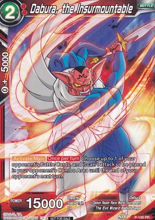 Dabura, the Insurmountable (Power Booster: World Martial Arts Tournament) (P-145) [Promotion Cards] | Fandemonia Ltd