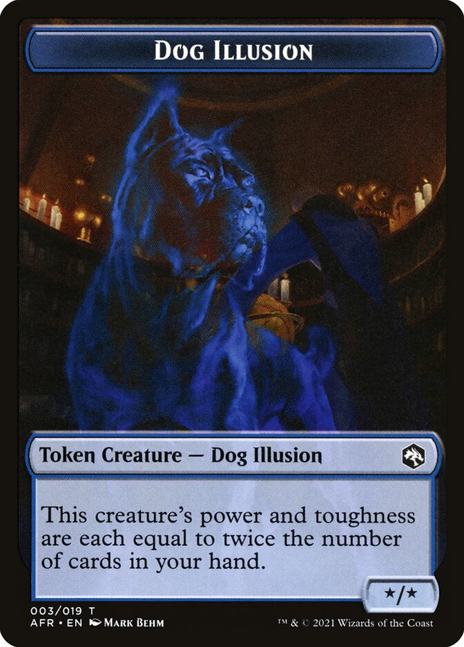 Zombie // Dog Illusion Double-Sided Token [Dungeons & Dragons: Adventures in the Forgotten Realms Tokens] | Fandemonia Ltd