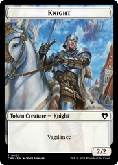 Human Soldier // Knight Double-Sided Token [Commander Masters Tokens] | Fandemonia Ltd