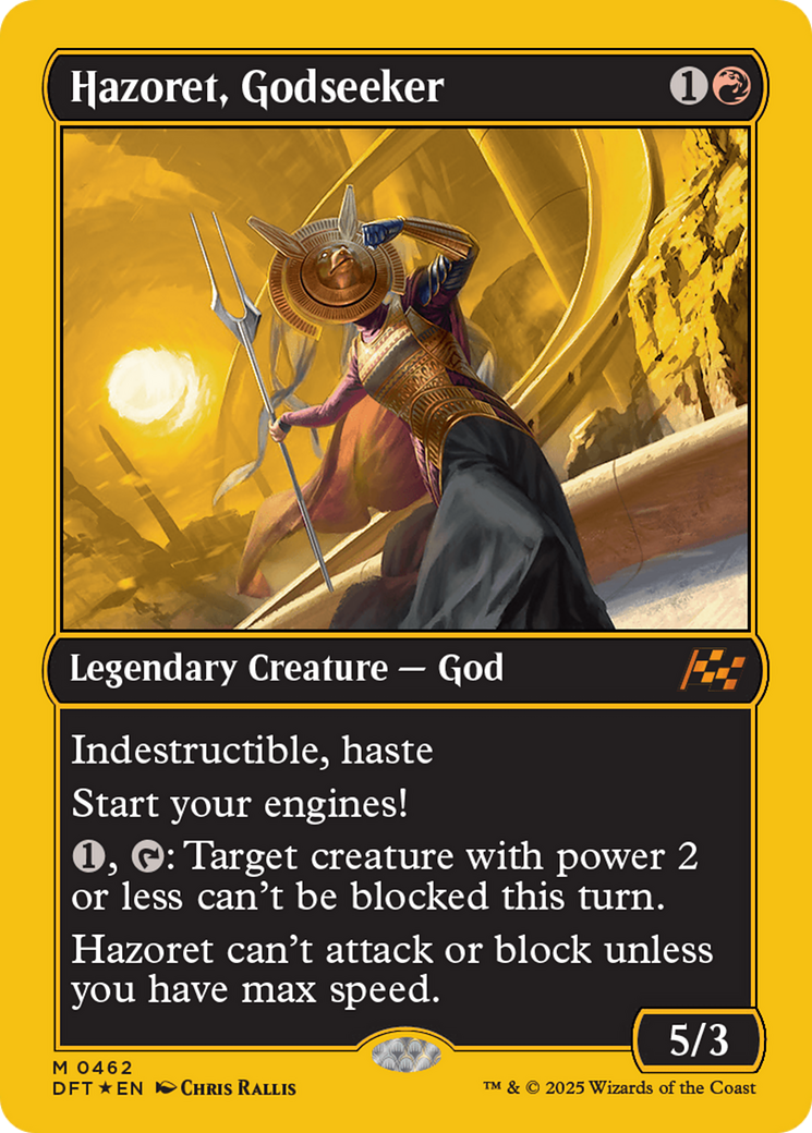 Hazoret, Godseeker (First-Place Foil) [Aetherdrift] | Fandemonia Ltd