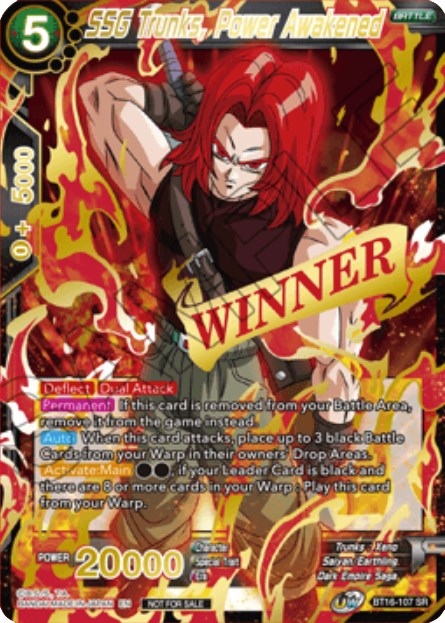 SSG Trunks, Power Awakened (Event Pack 10) (BT16-107) [Tournament Promotion Cards] | Fandemonia Ltd