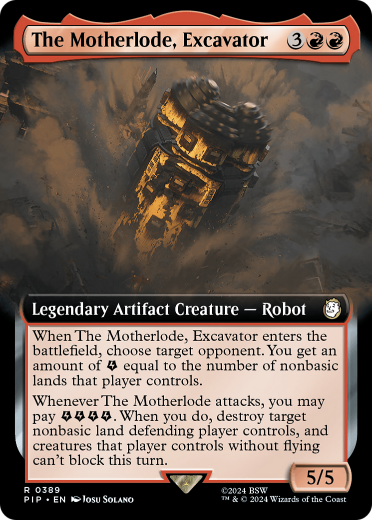 The Motherlode, Excavator (Extended Art) [Fallout] | Fandemonia Ltd